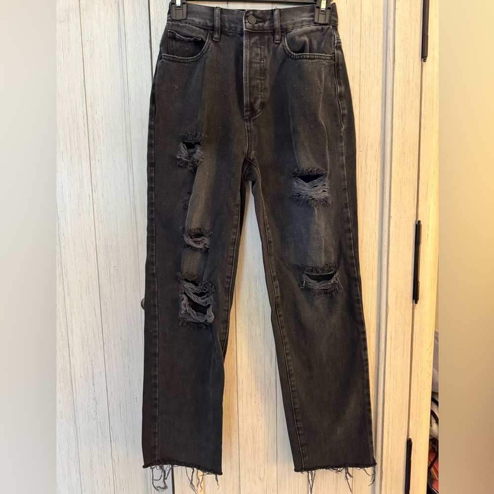 PacSun Black Skinny Distressed Jeans